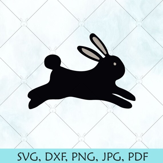 Download Running Rabbit Svg Wild Rabbit Svg Easter Silhouette Etsy