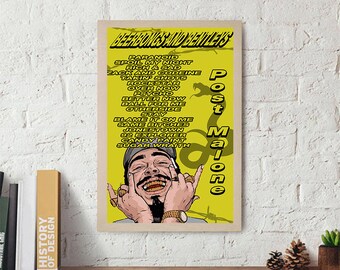 Post Malone Poster Etsy