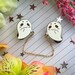 OwO Ghosts Collar Glow in the Dark Hard Enamel Pin | Lapel Pin | Ita Bag, Flair, Kawaii