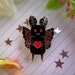 Cute Cryptid Mothman Enamel Pin | Lapel Pin | Ita Bag, Flair, Kawaii