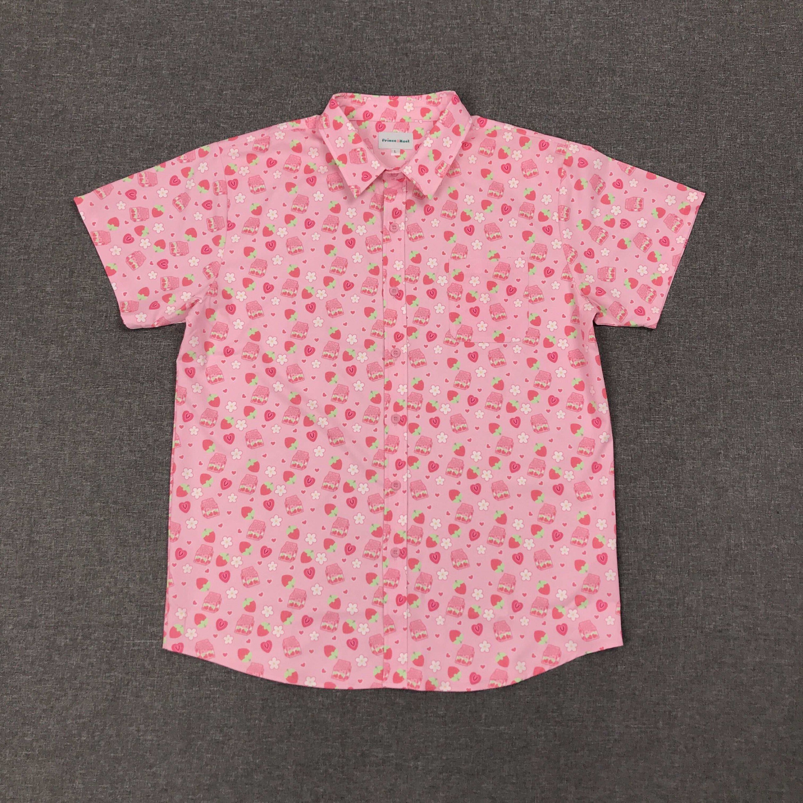 Berry Sweet Milk Button-Up Shirt