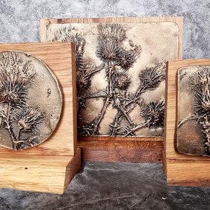 Handmade Scottish Thistle Sculpture, Made in Scotland Trophy