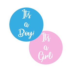 C’est un garçon / C’est une fille Autocollants Gender Reveal Baby Shower 12 de chaque nouveau bébé