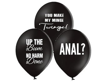 Rude Cheeky Relationship Balloons (Gift For Her, Gift For Him, Valentines Day Gift, Valentines Day Decor, Valentines Day Decoration)