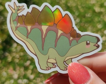 Cute Dinosaur Stegosaurus Holo Sticker