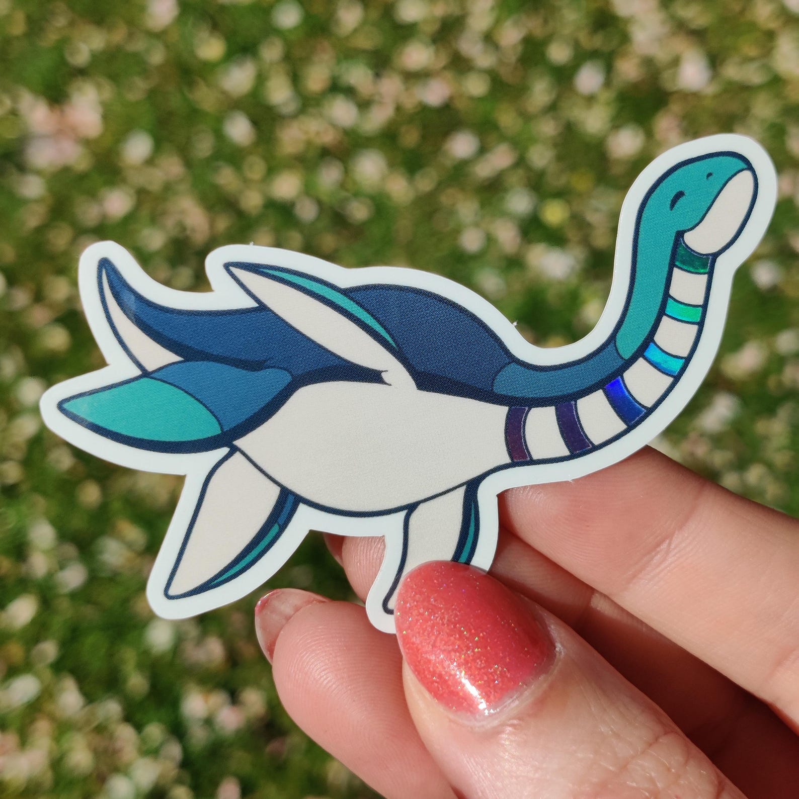 Cute Dinosaur Plesiosaurus Holo Sticker - Etsy