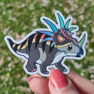 Cute Dinosaur Styracosaurus Holo Sticker