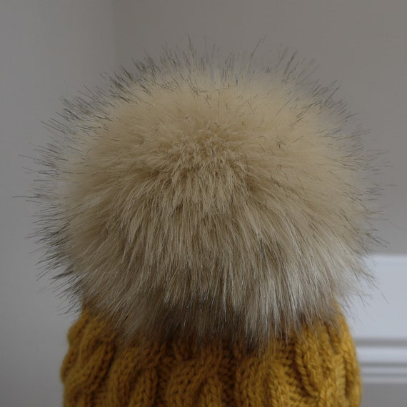 Long Haired Faux Fur Pompom Large 