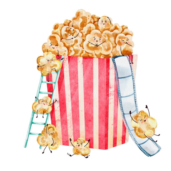 Bügelbild Popcorn Kino,Sweets,diy,Iron on,Patch