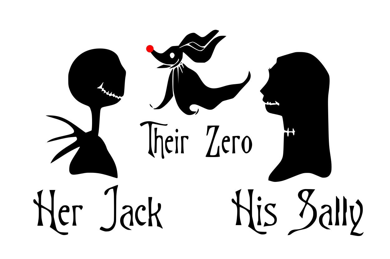 Disney Her Jack His Sally Their Zero Nightmare Before Etsy