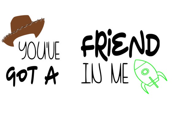 Disney Buzz Woody You Ve Got A Friend In Me Toy Story Etsy