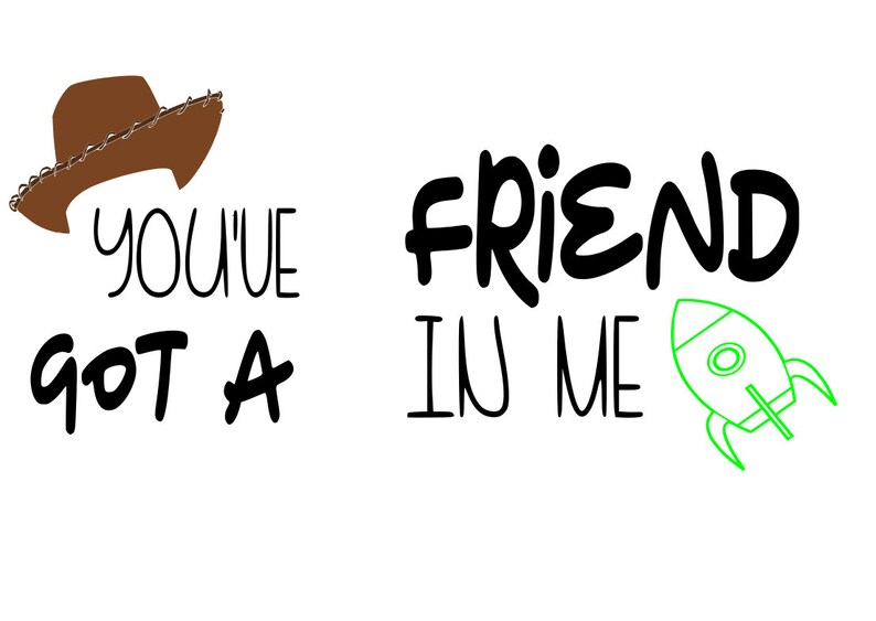 Disney buzz woody you've got a friend in me toy story Etsy