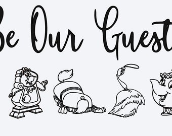 Disney Be Our Guest Beauty And The Beast Characters Etsy Sweden Disney Be Our Guest Beauty And The Beast Characters Etsy Sweden