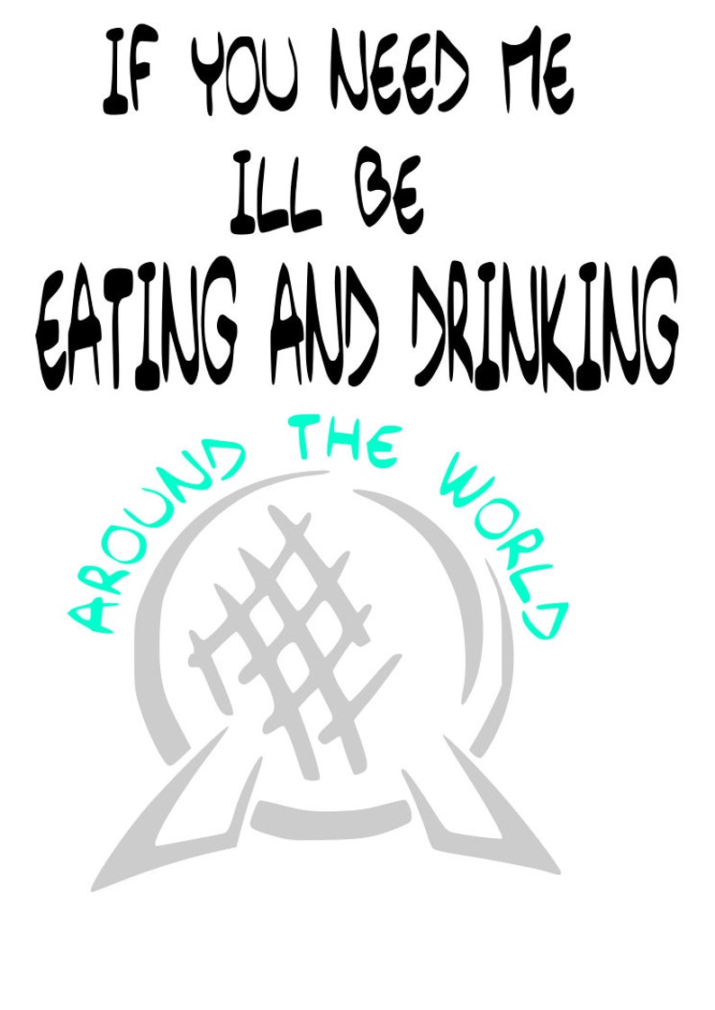 Disney Eating and Drinking Around the World Epcot Food and Etsy