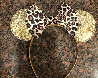 Cheetah Print Mickey Ears - Etsy
