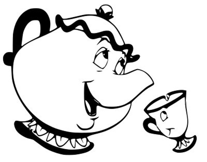Download Disney mrs potts and chip beauty and the beast tea pot tea ...