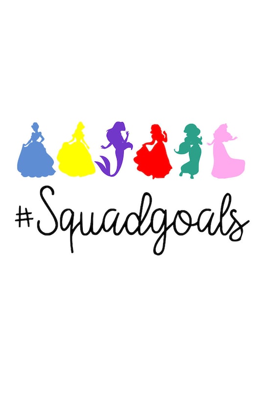 169 Disney Princess Squad Svg SVG PNG EPS DXF File