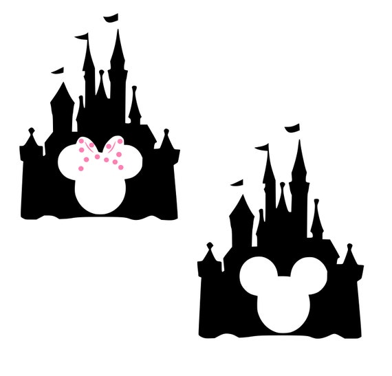 Disney Castle Silhouette Magic Family Vacation Minnie Etsy.