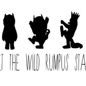 let the wild rumpus start, where the wild things are, family, matching shirts, crowns, printable, silhouette, cricut. instant download