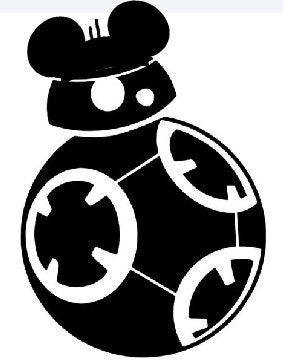 Bb8 Outline Star Wars Droid Mickey Ears 