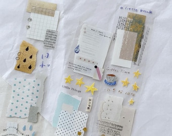 Nastro adesivo in PET lucido Little Forest Paper Language, 1 rotolo da 1000 cm