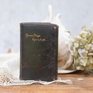 Book of Common Prayer. Soft Black Leather. Hymns A&M. Church of England. Psalter. Ordaining and Consecrating. Victorian Antique C1850s