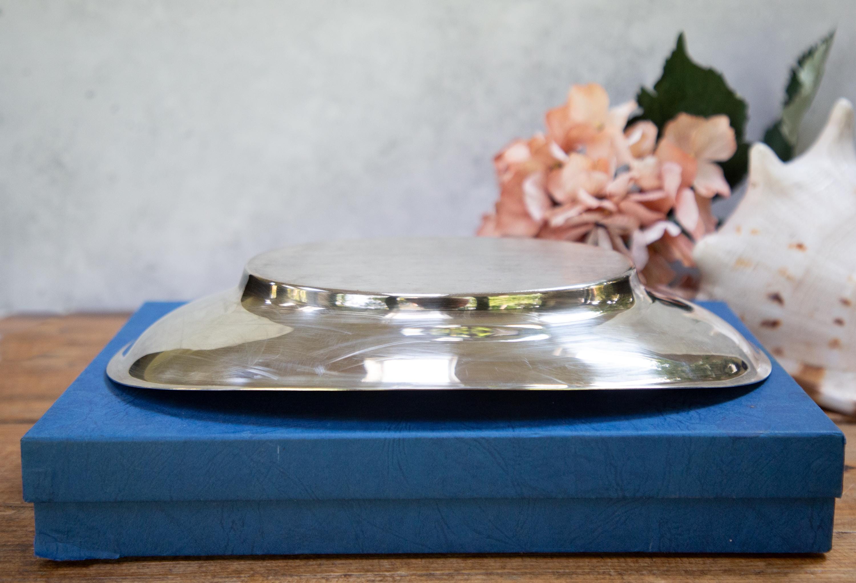 Vintage Barker Ellis Silver Plate Oval Dish: Ornate Party Tray