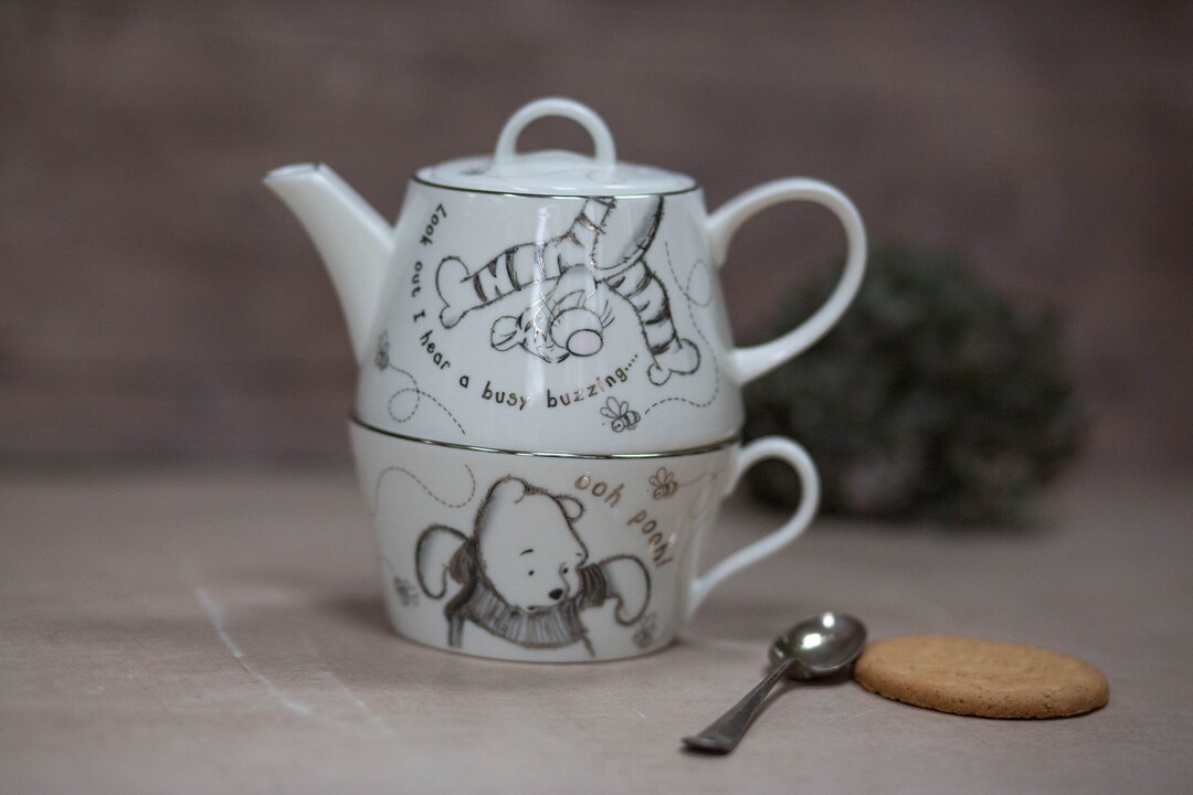 Winnie Pooh Tigger Teapot & Cup Stacking Set. Whittards Tea Etsy
