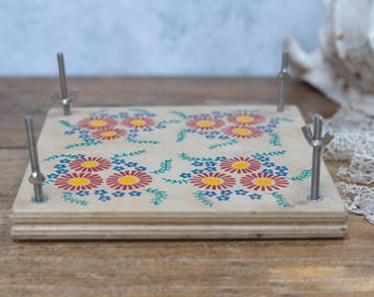 Vintage Wooden Flower Press: Hand Made in Scotland; 1980s Craft