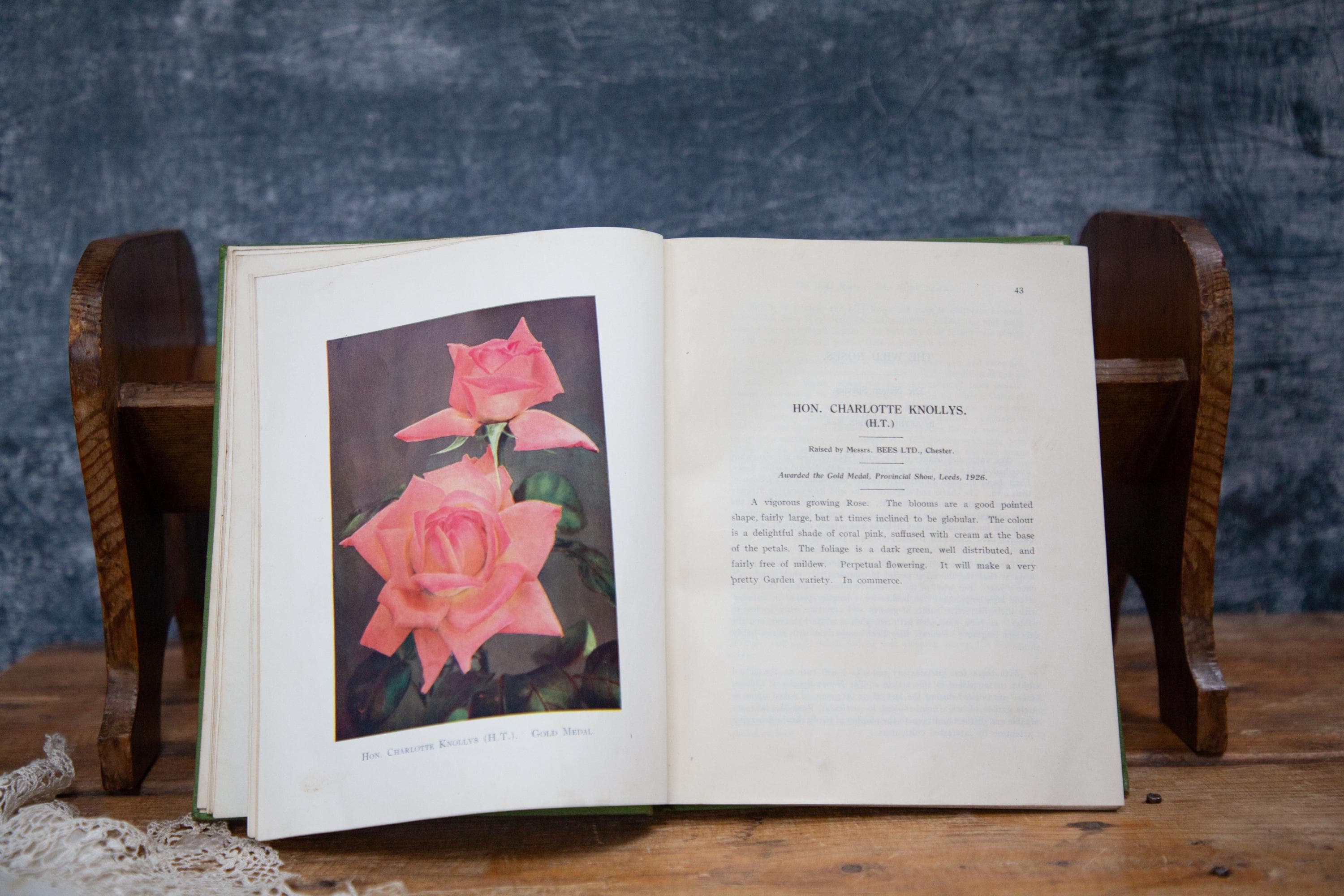 Antique Gardening Roses Book - Etsy