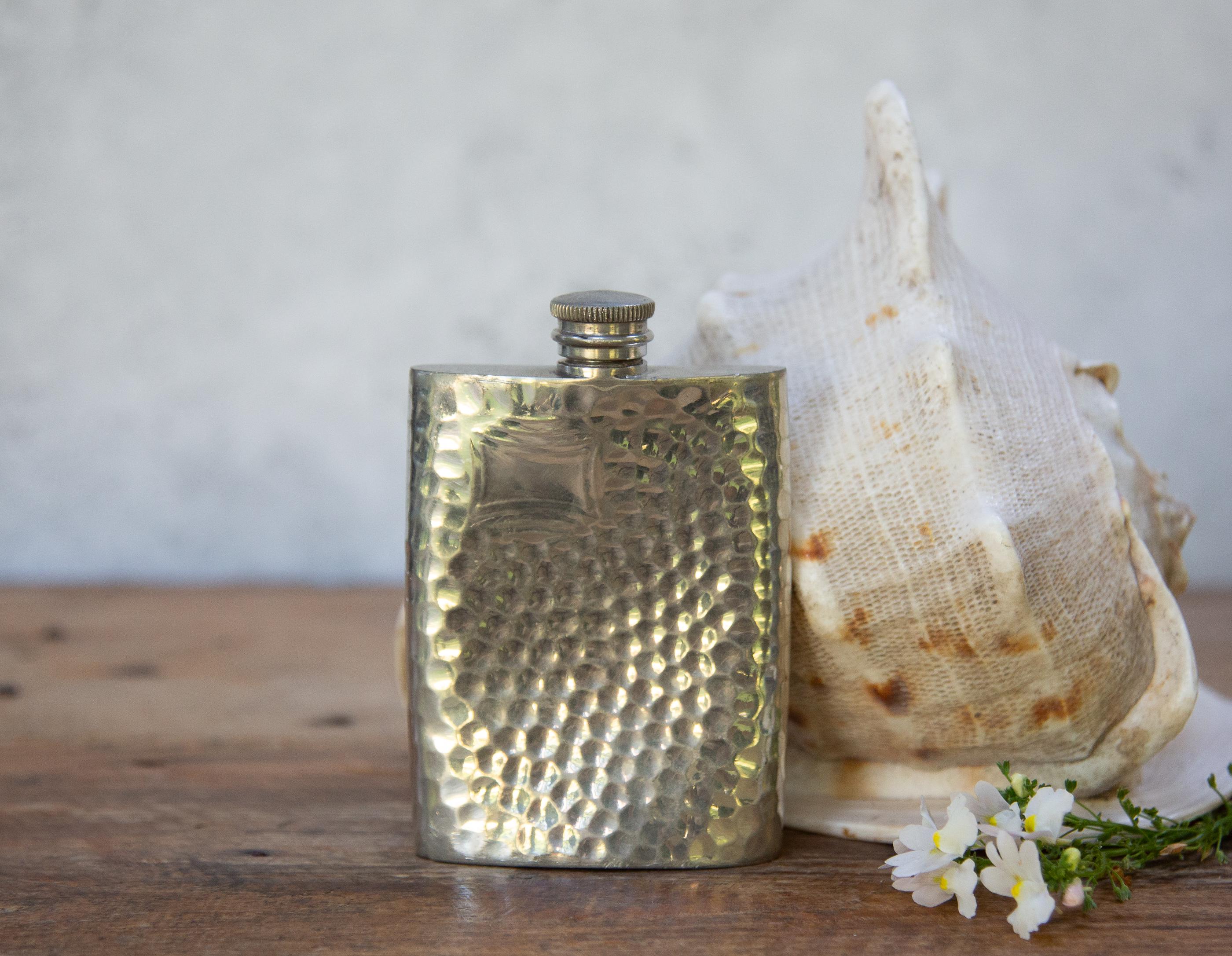 Pewter Hip Flask | Custom Engraved Groomsmen's Gift