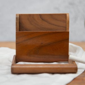 Art Deco Wooden Cigarette Case. Hand Made Holder. Orange Brown Wood. Patina. Tobacciana. Circa 1920s