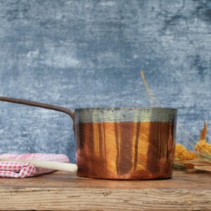 French Copper Jam Pan: 1940s Vintage Kitchen Decor