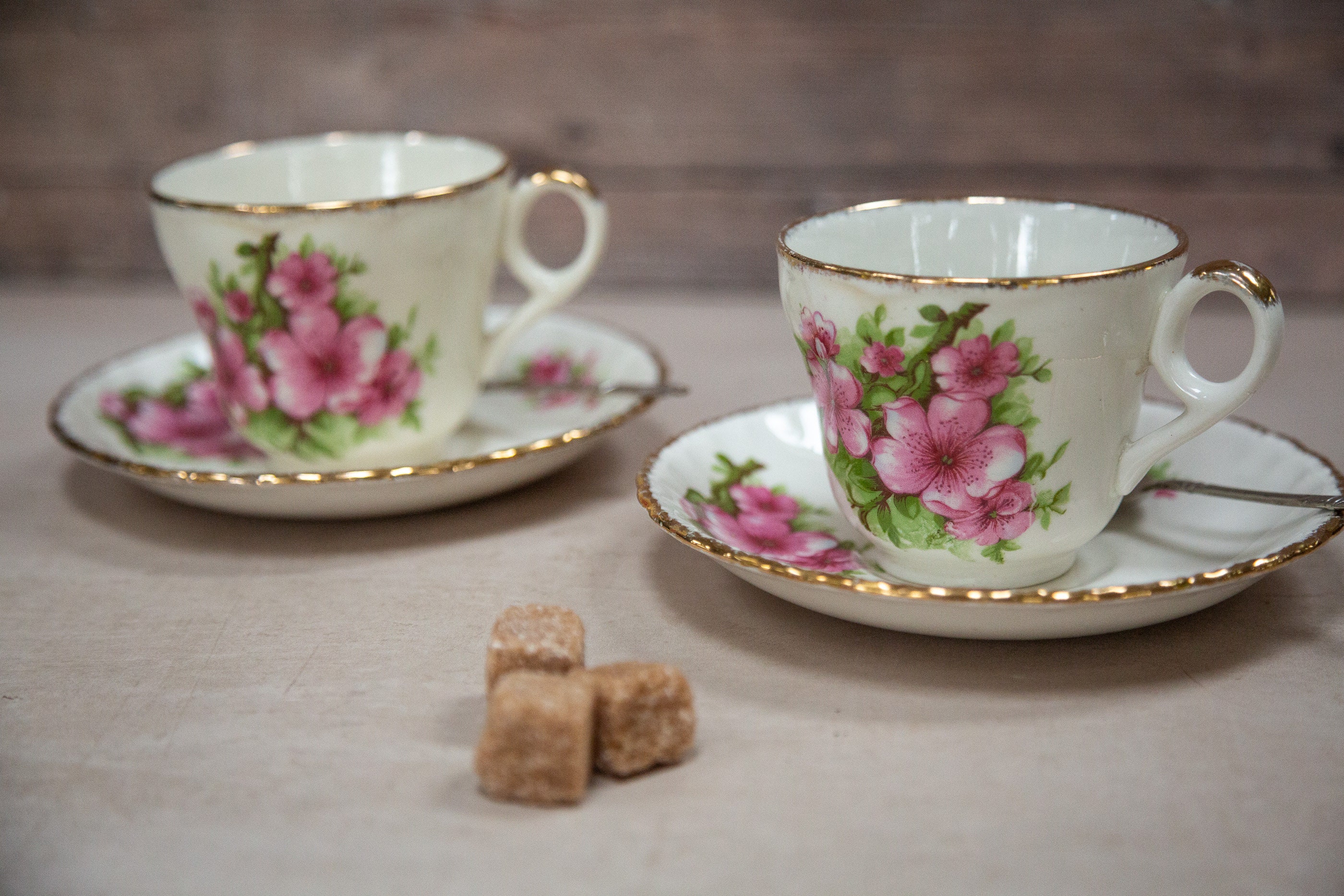Grindley Tea Set. 6 Piece. 2 Place Setting. Cups Saucers. Etsy
