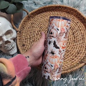 Frightful halloween tumbler, 20oz stainless steel