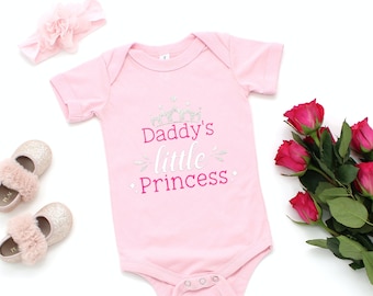 daddy little princess dress Daddys Little Princess / Fathers Day outfit Baby Girl / Daddys first fathes Day / Father's Day gift
