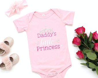 Daddy's Little Princess, Baby One Piece, Two colors available, Princess Bodysuit