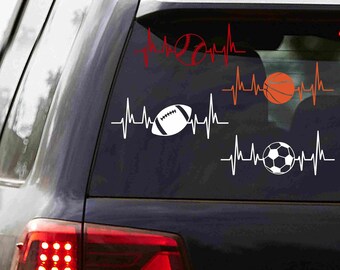 Sports Heartbeat Decals