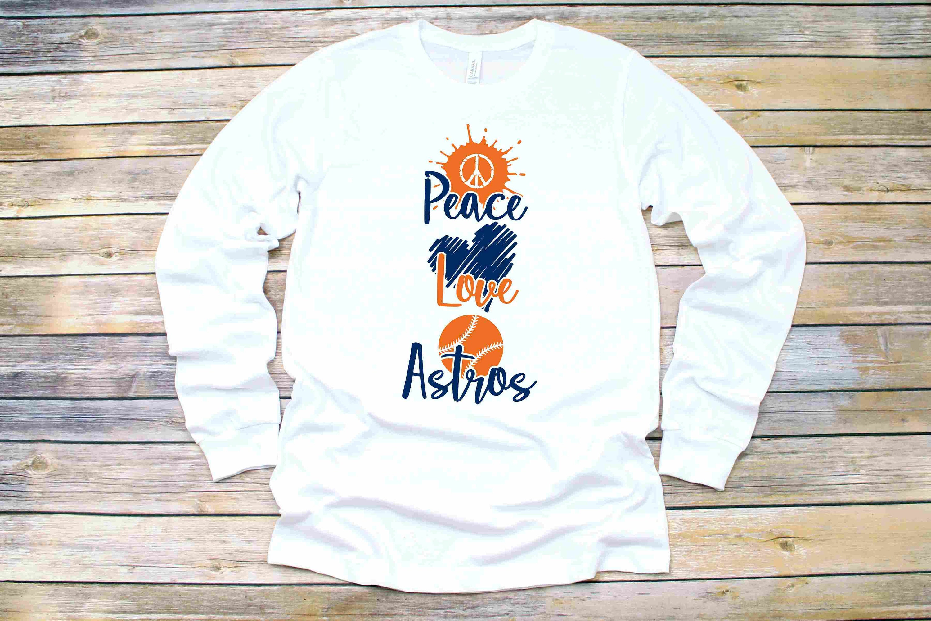 houston astros long sleeve shirt