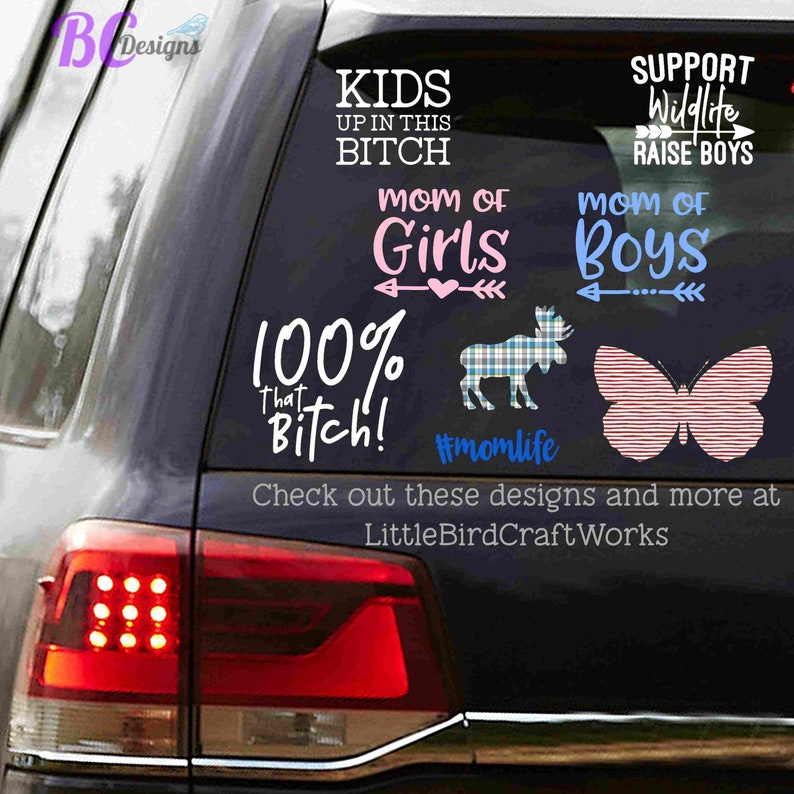 Honk if a Kid Falls Out Car Decal, Window Sticker, Laptop Decal, Funny Minivan Decal image 3
