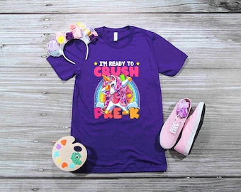 Back to School Unicorn Shirt, Crush Preschool, Pre K, Kindergarten, 1st,  2nd, or 3rd