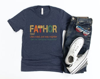 Father's Day, FaThor Short Sleeve Shirt, Father's Day Gift, 4 Colors Available
