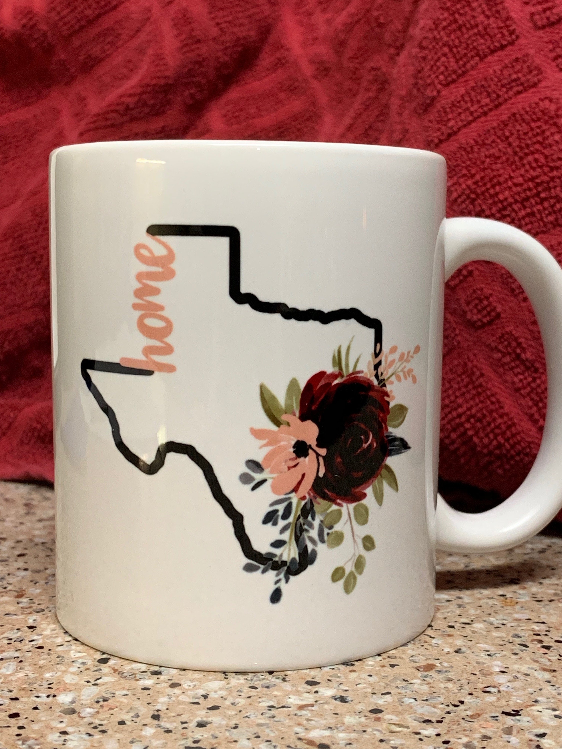 Texas Coffee Mug 11 or 15 oz. Etsy