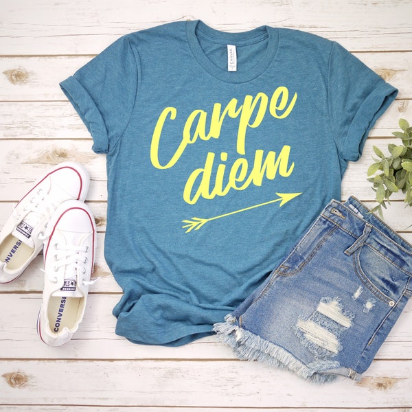 Carpe Diem T-Shirt, Seize the Day, Two Color Options