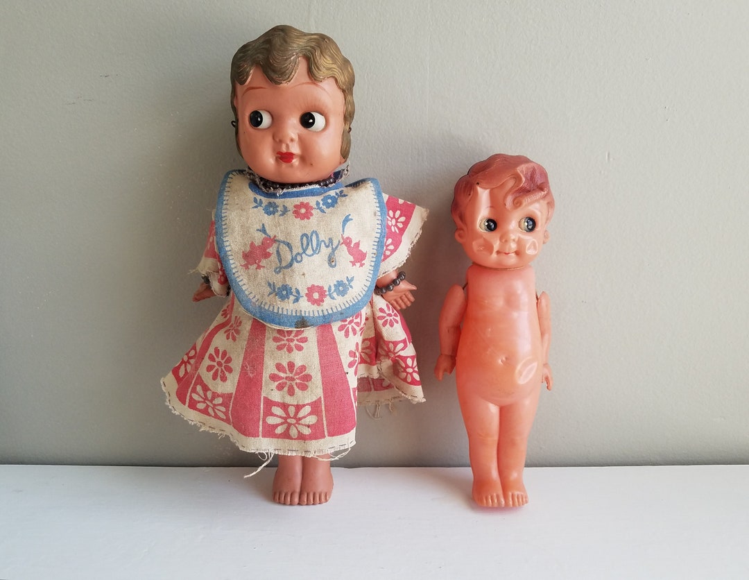 Vintage Set of Two Celluloid Carnival Dolls, Vintage Dolls, Vintage Toys, Collectible Toys, Kewpie Celluloid Dolls, Made in Japan, 1940's - Etsy Vintage Set of Two Celluloid Carnival Dolls, Vintage Dolls, Vintage Toys, Collectible Toys, Kewpie Celluloid Dolls, Made in Japan, 1940's - Etsy