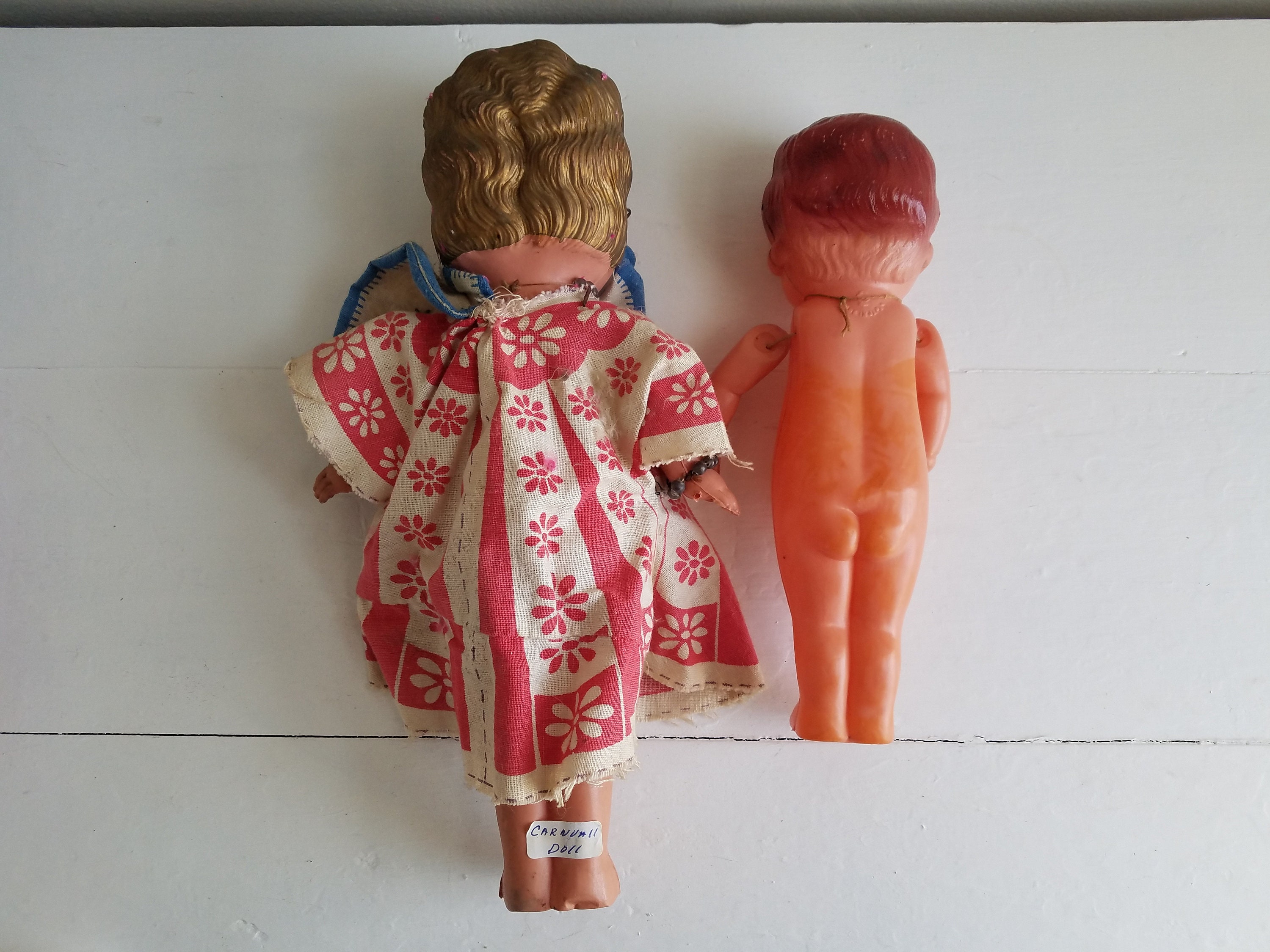 Anciennes Poupées Kewpie – Couple De Mariés – Celluloïd – Japon Années 1920