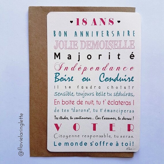 Postcard Age 18 Happy Birthday Pretty Lady Free Shipping In Etsy Postcard Age 18 Happy Birthday Pretty Lady Free Shipping In Etsy