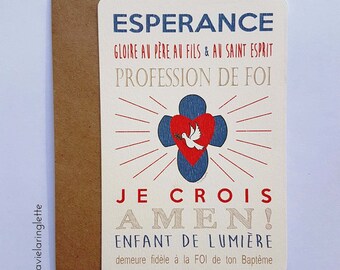 Carte Communion Etsy France