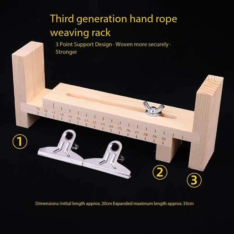 Adjustable Wooden Bracelet Jig Kit, Rope Fixer Tool for DIY Jewelry ...