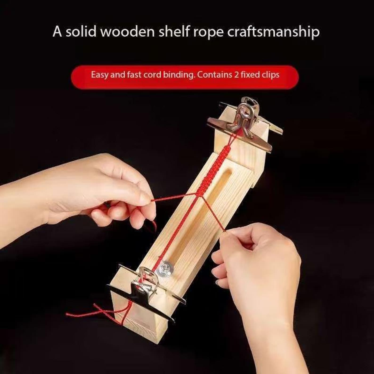 Adjustable Wooden Bracelet Jig Kit, Rope Fixer Tool for DIY Jewelry ...